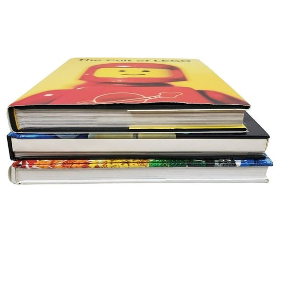 Lego Book Bundle Lot of 3 Lego Ideas Yoda Star Wars Cult of Lego Hardcover - Picture 6 of 8